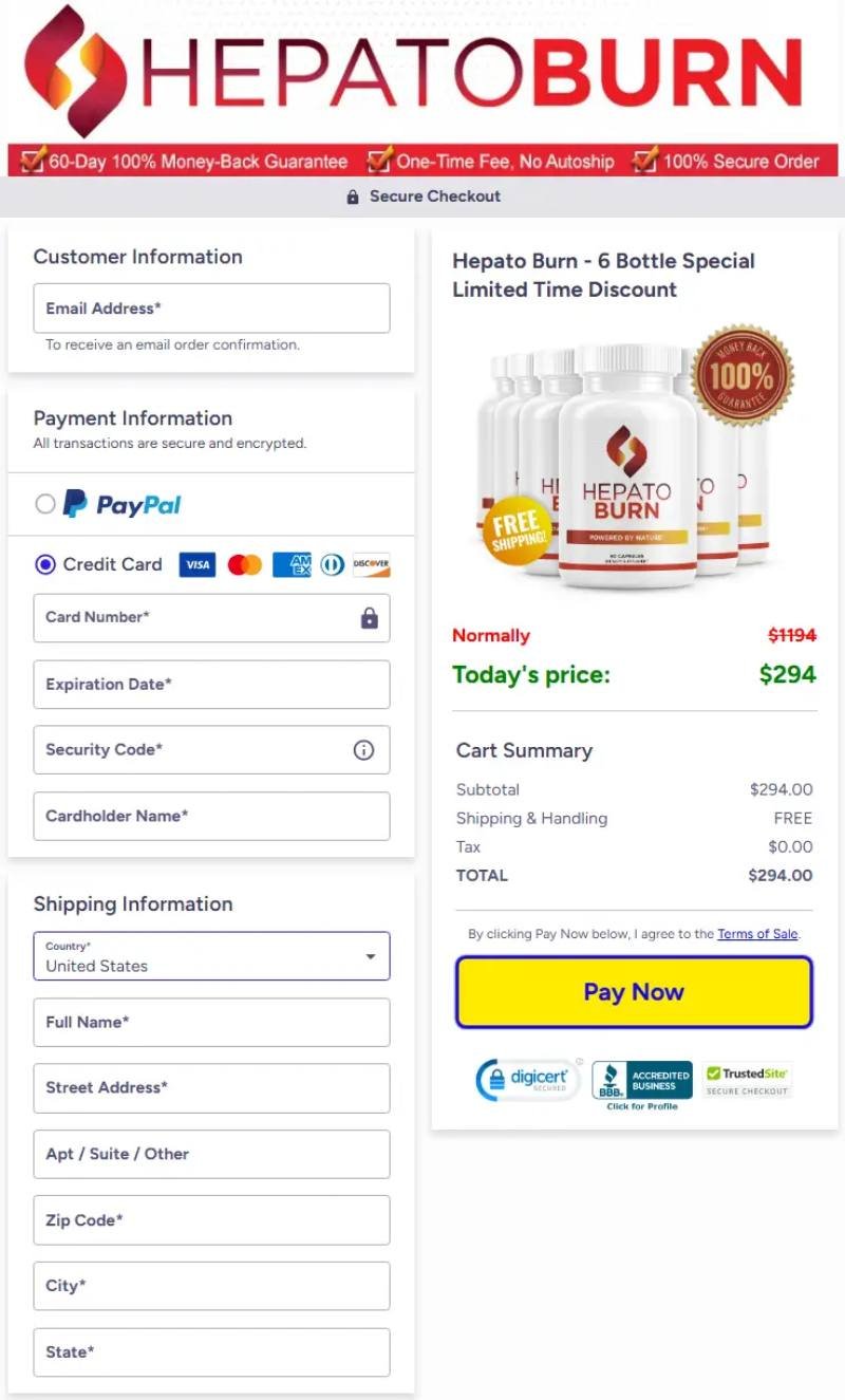 Secure checkout badge displayed near order button